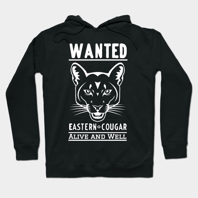Wanted Alive and Well Eastern Cougar Hoodie by CritterCommand